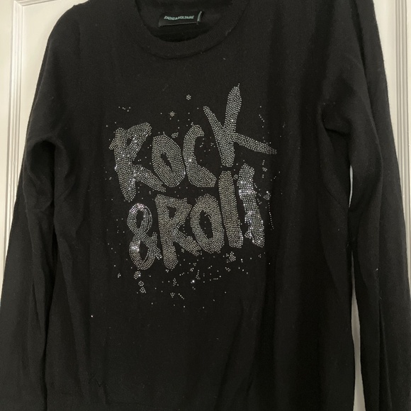 Zadig & Voltaire lightweight cashmere with bling. - Picture 2 of 2